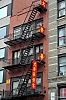 Feuerleiter in Chinatown