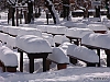 Münchner Biergarten im Winter