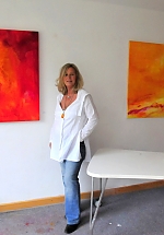 Dorothee Kempkes während der offenen Ateliertage im AUKIO